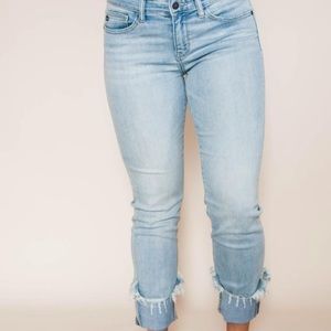 Just Blue light wash capris